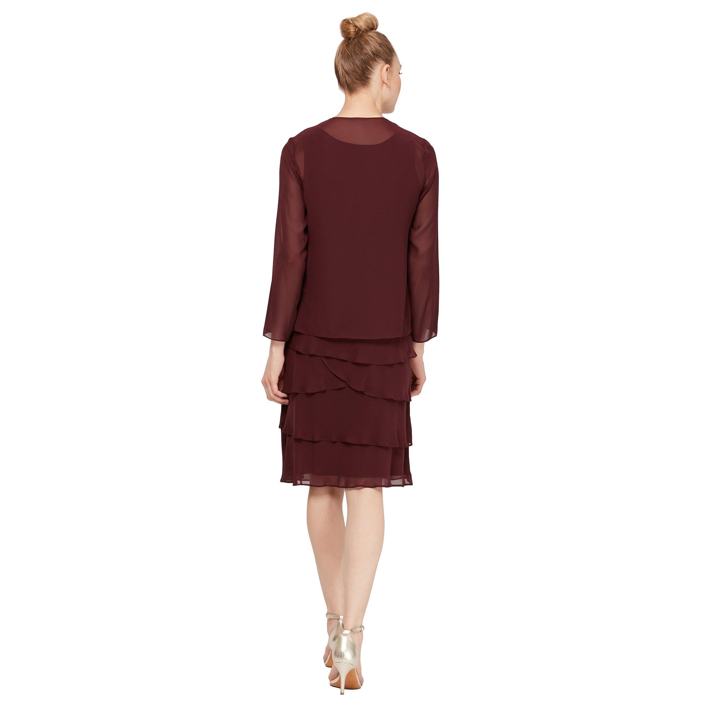 SL Fashions Mother of the Bride Short Dress 110692 - The Dress Outlet