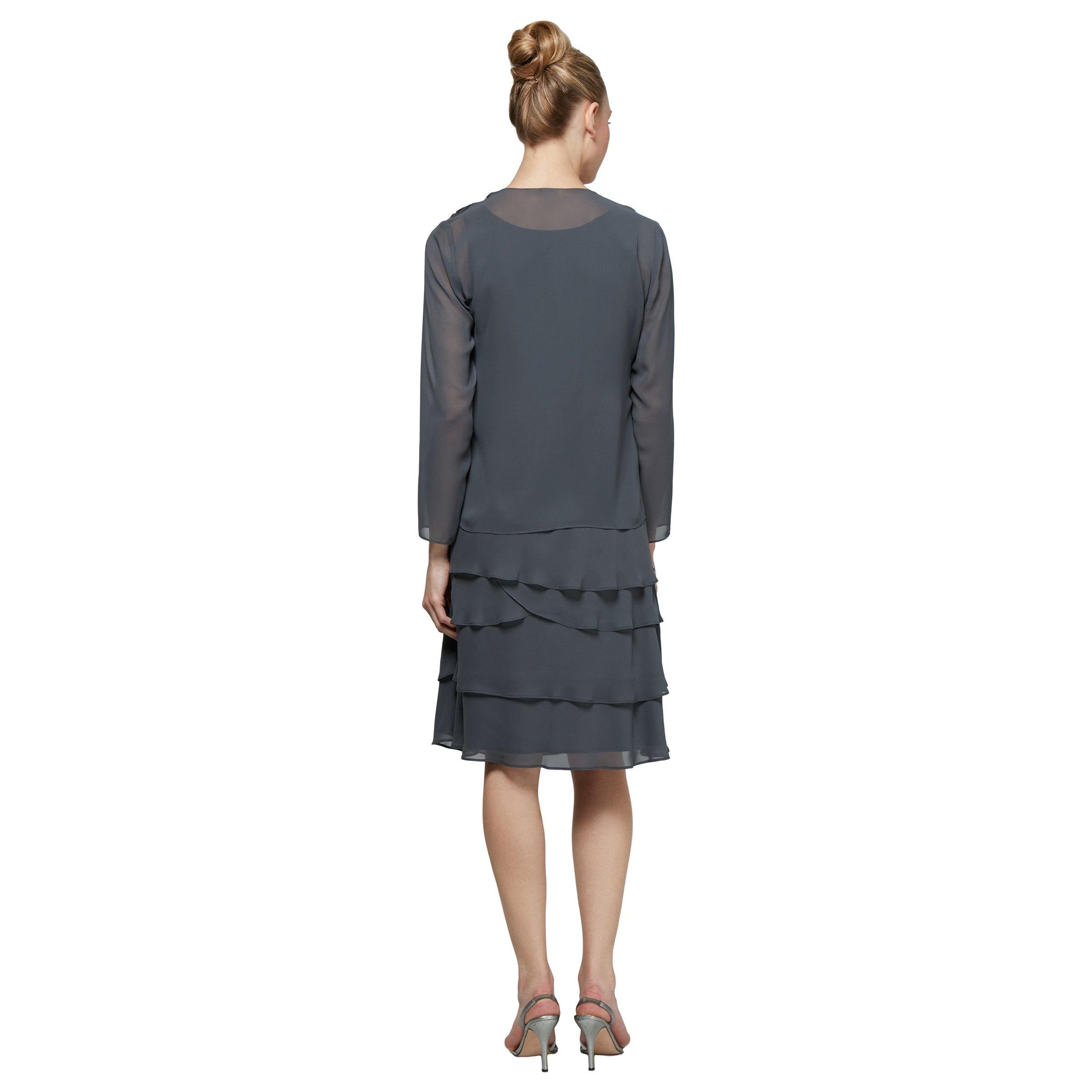 SL Fashions Mother of the Bride Short Dress 110692 - The Dress Outlet
