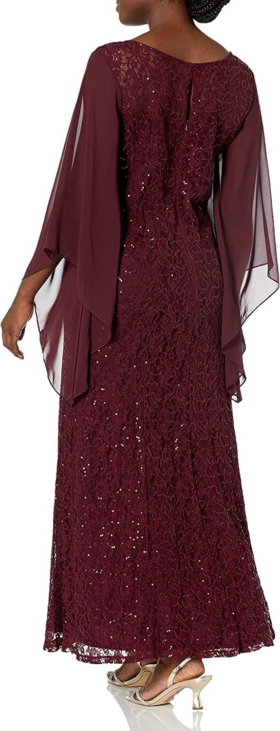 SL Fashions Plus Size Long Mother of the Bride Dress 9419425 - The Dress Outlet