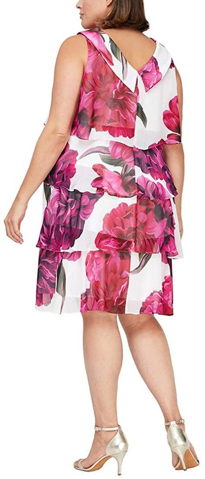 SL Fashions Plus Size Short Dress 9471541 - The Dress Outlet