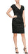 SL Fashions Short Metallic Dress 9296140 - The Dress Outlet