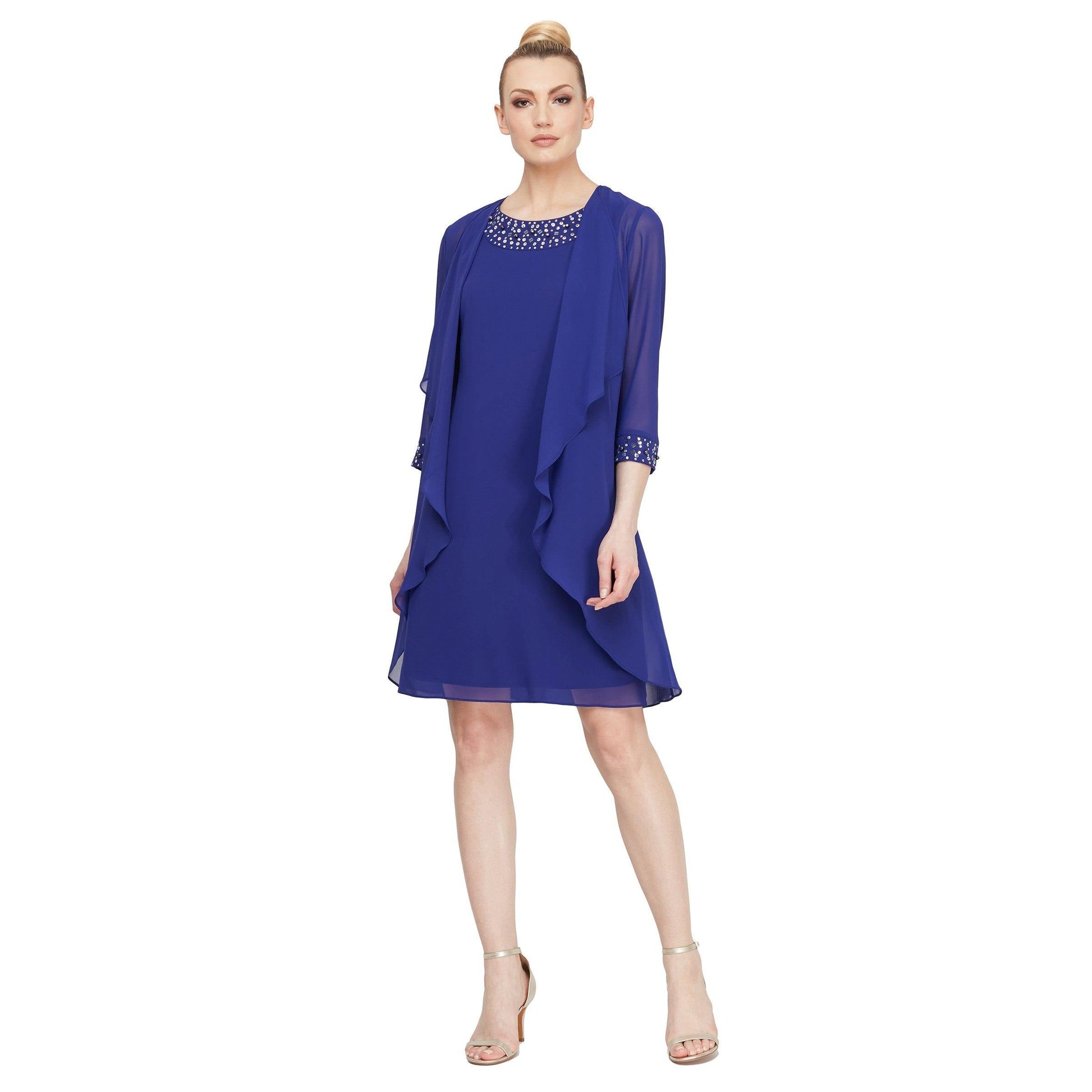 SL Fashions 9170367 Short Mother of the Bride Dress