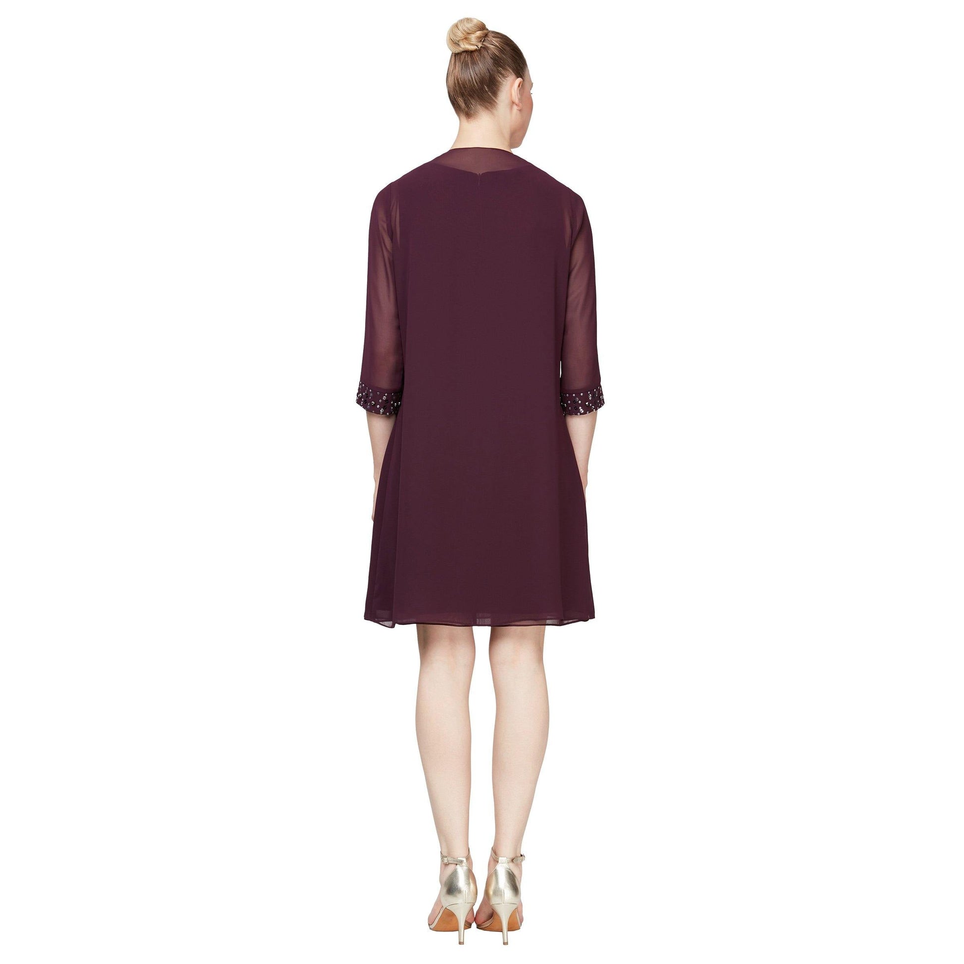 SL Fashions 9170367 Short Mother of the Bride Dress