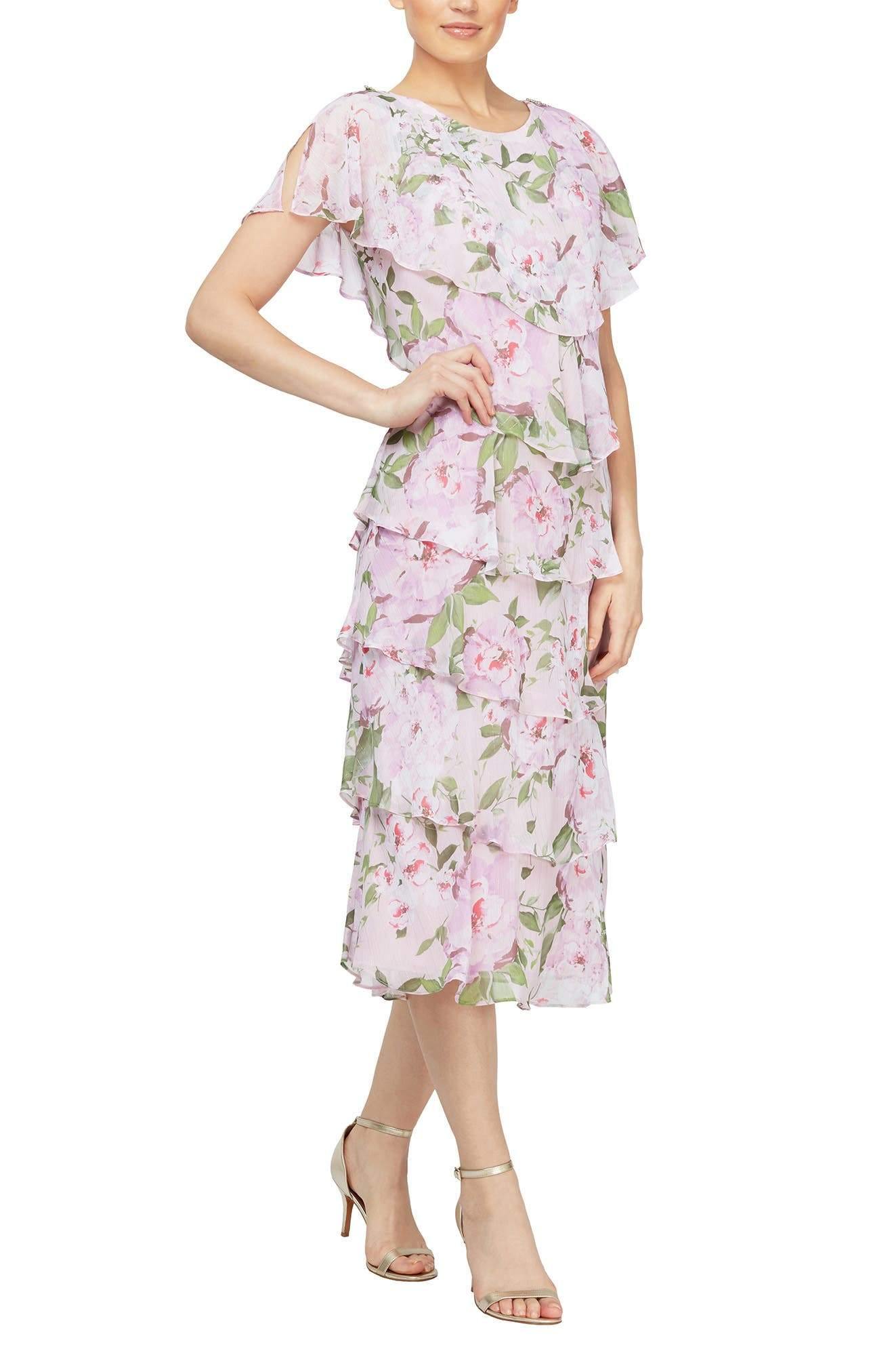 SL Fashions Short Sleeve Formal Dress 9171627 - The Dress Outlet