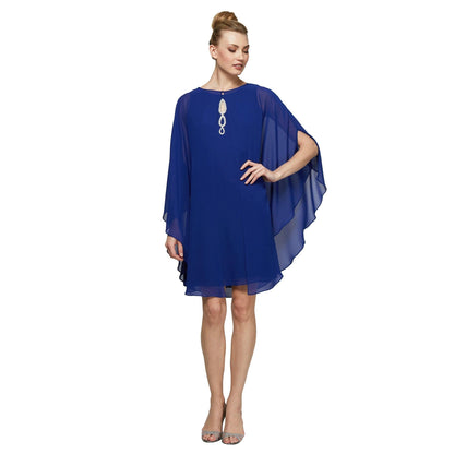 SL Fashions Short Sleeveless Chiffon Dress Sale - The Dress Outlet