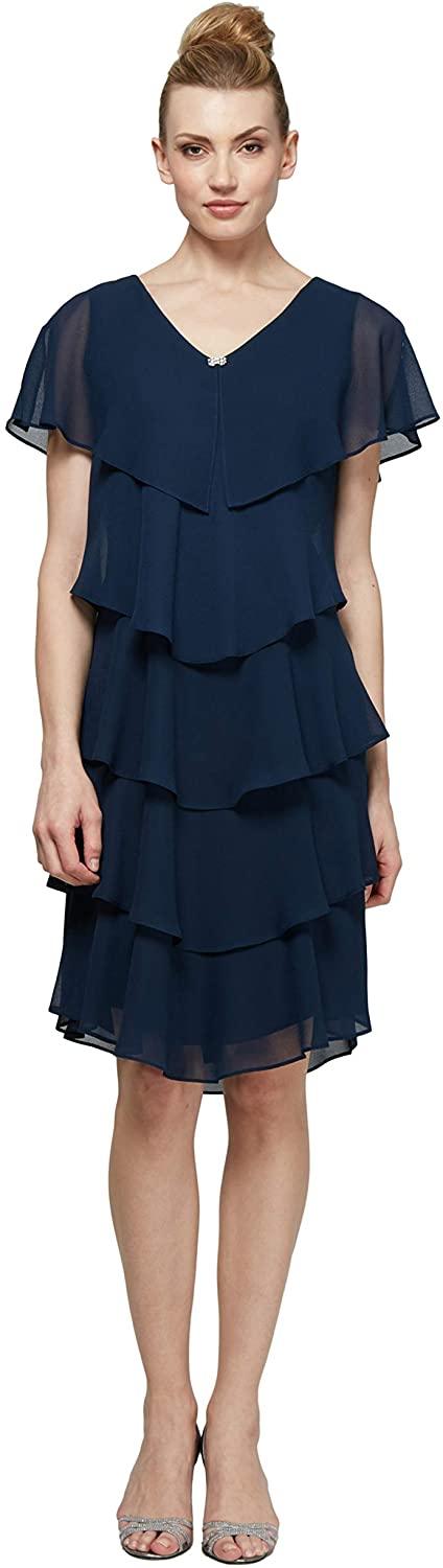 SL Fashions Women's Cocktail Dress 117525 - The Dress Outlet