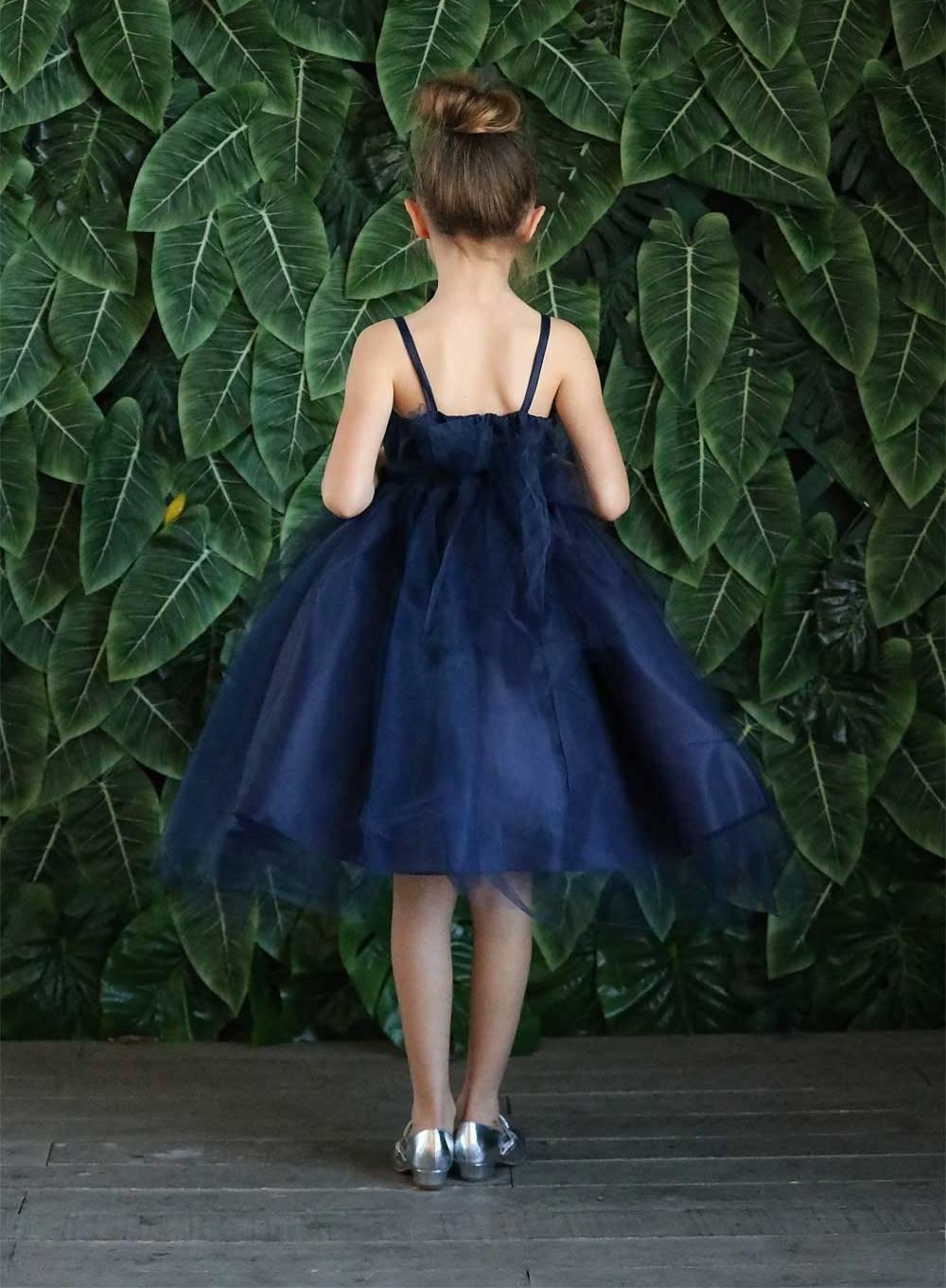 Sleeveless Beaded Lace Appliques Flower Girl Dress - The Dress Outlet