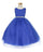 Sleeveless Beaded Waistline Flower Girl Dress - The Dress Outlet