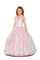 Sleeveless Long Flower Girls Dress - The Dress Outlet