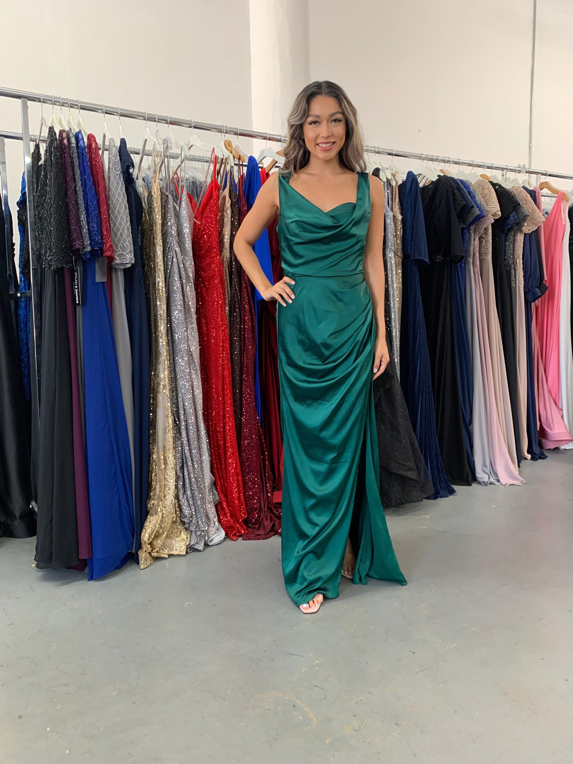 Sleeveless Long Formal Dress Size 8 - The Dress Outlet