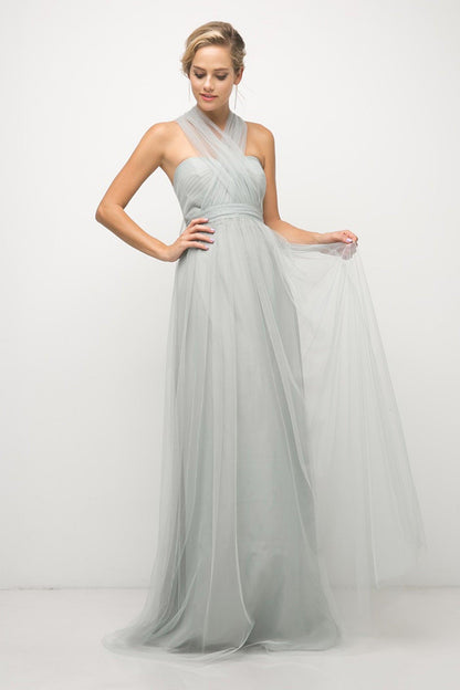 Sleeveless Long Formal Dress - The Dress Outlet