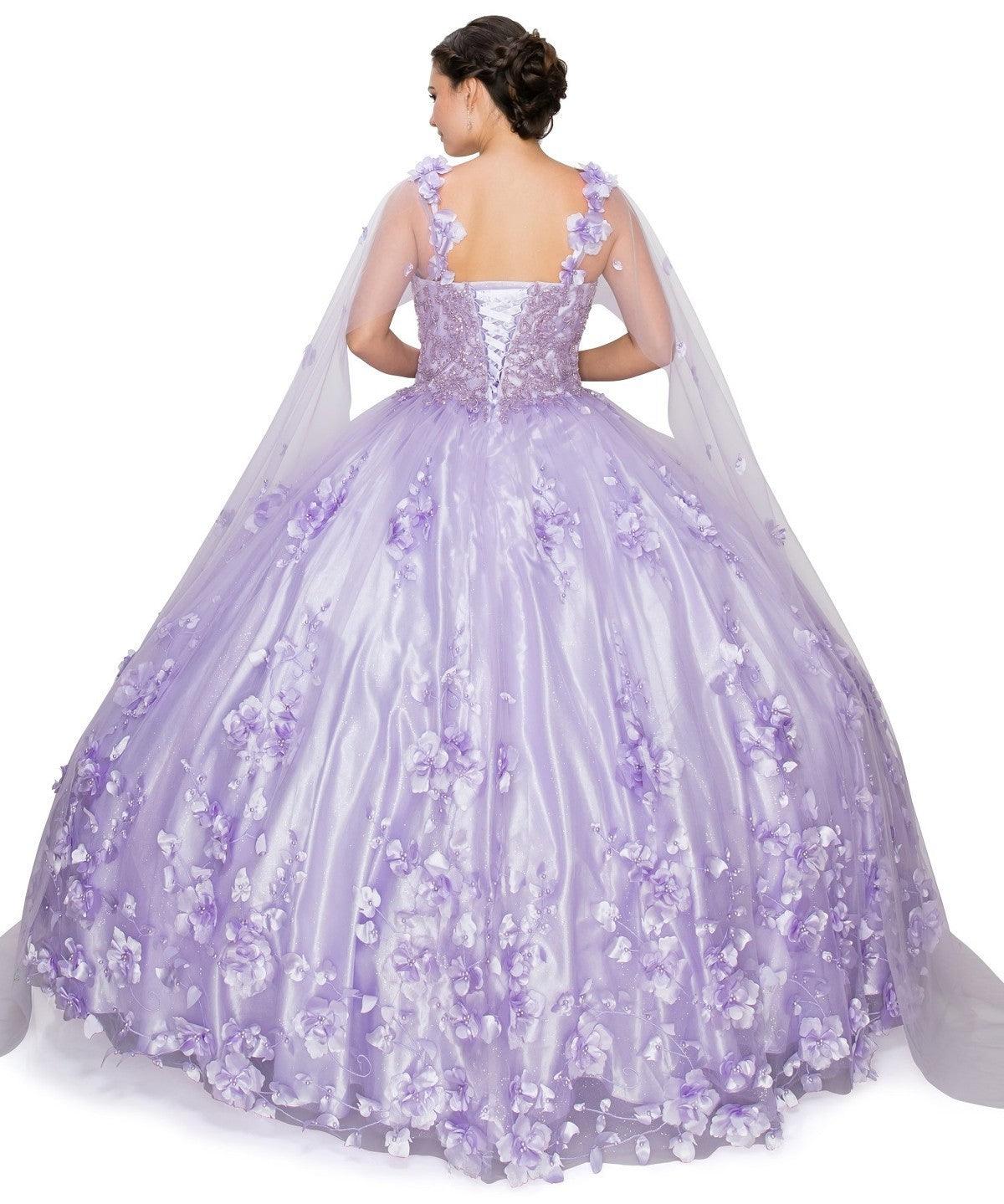 Sleeveless Long Quinceanera Dress