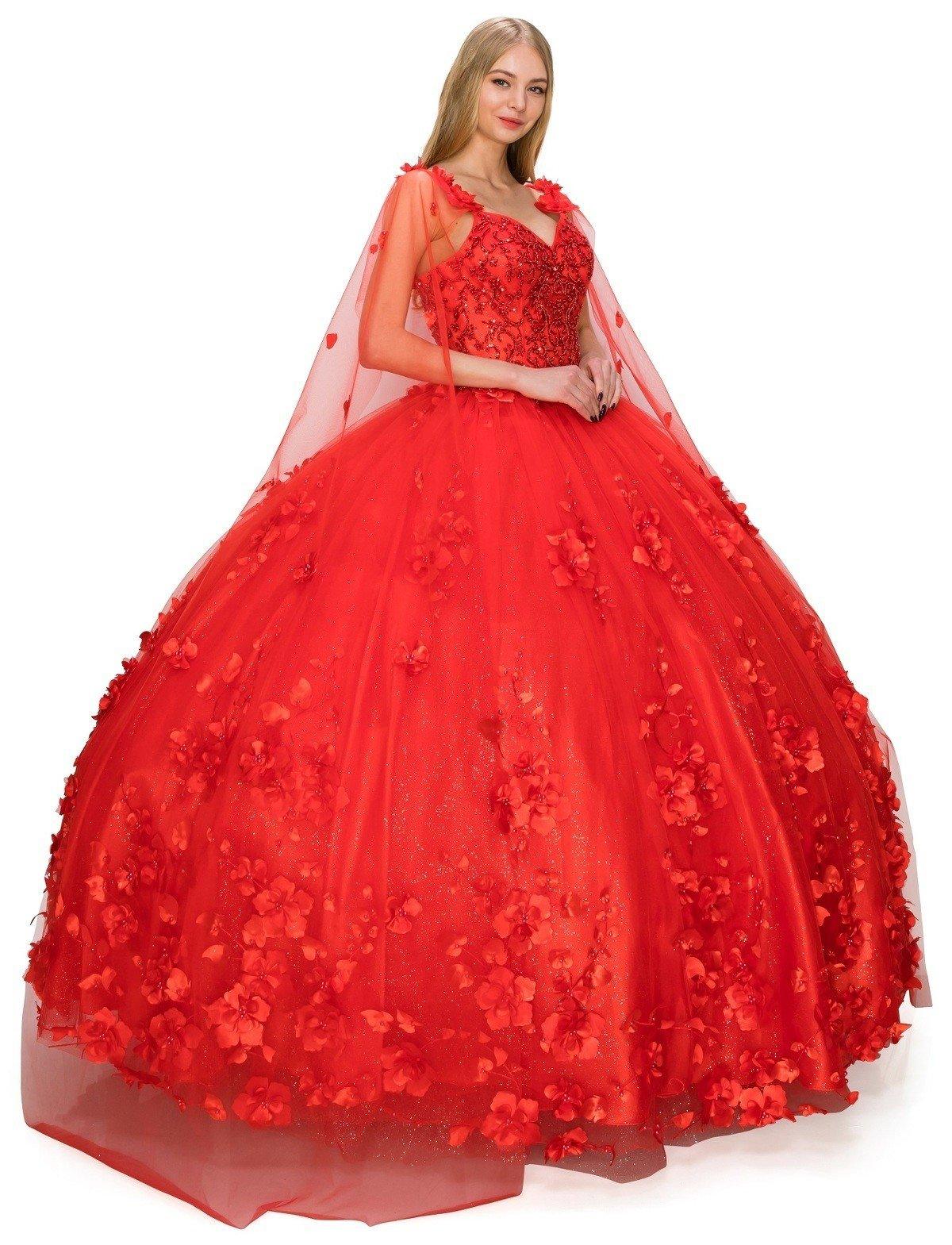 Sleeveless Long Quinceanera Dress