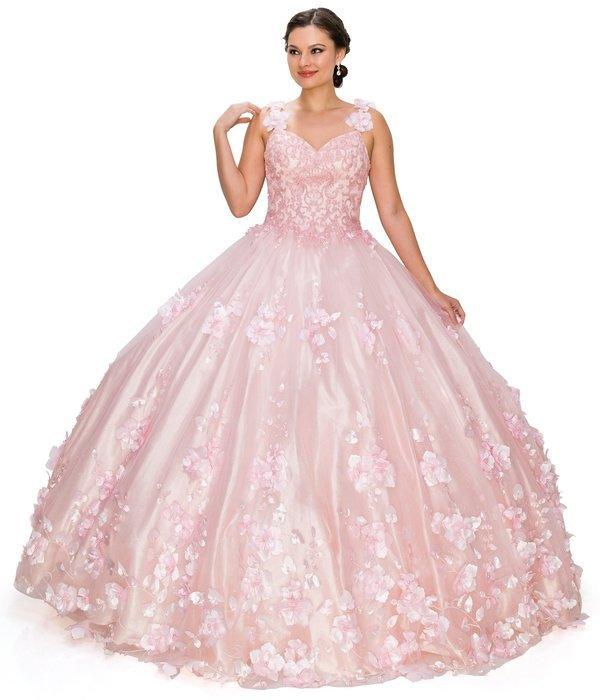 Sleeveless Long Quinceanera Dress