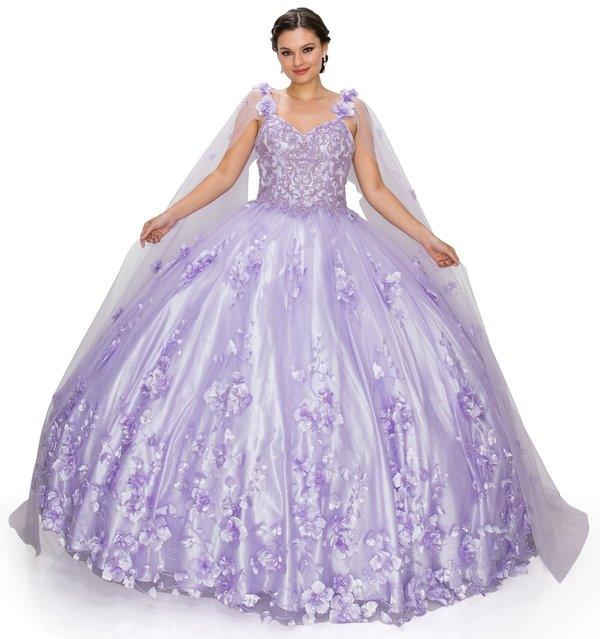 Sleeveless Long Quinceanera Dress