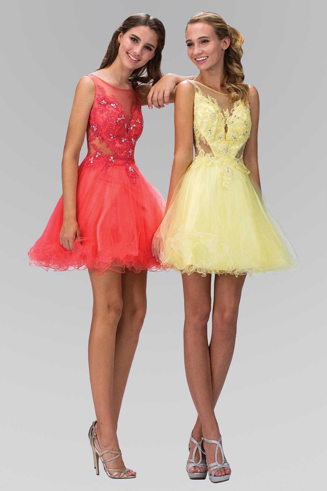 Sleeveless Short Prom Dress