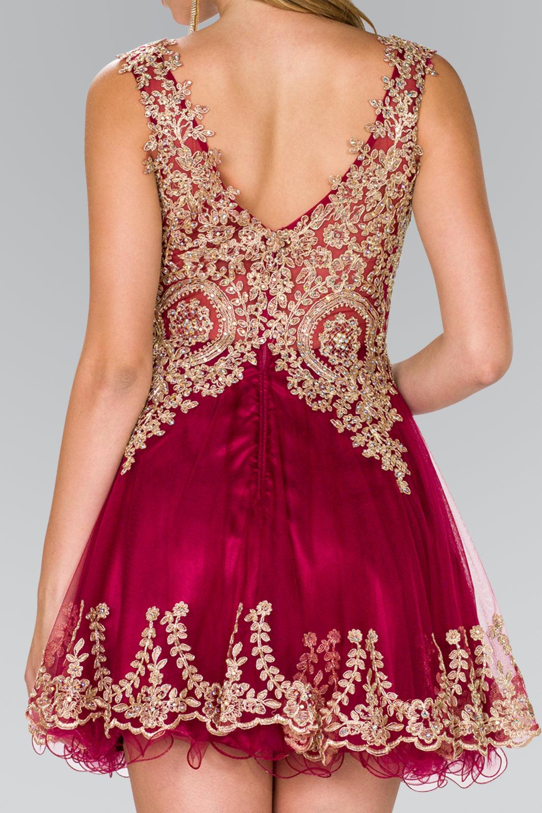 Sleeveless Tulle Short Prom Dress