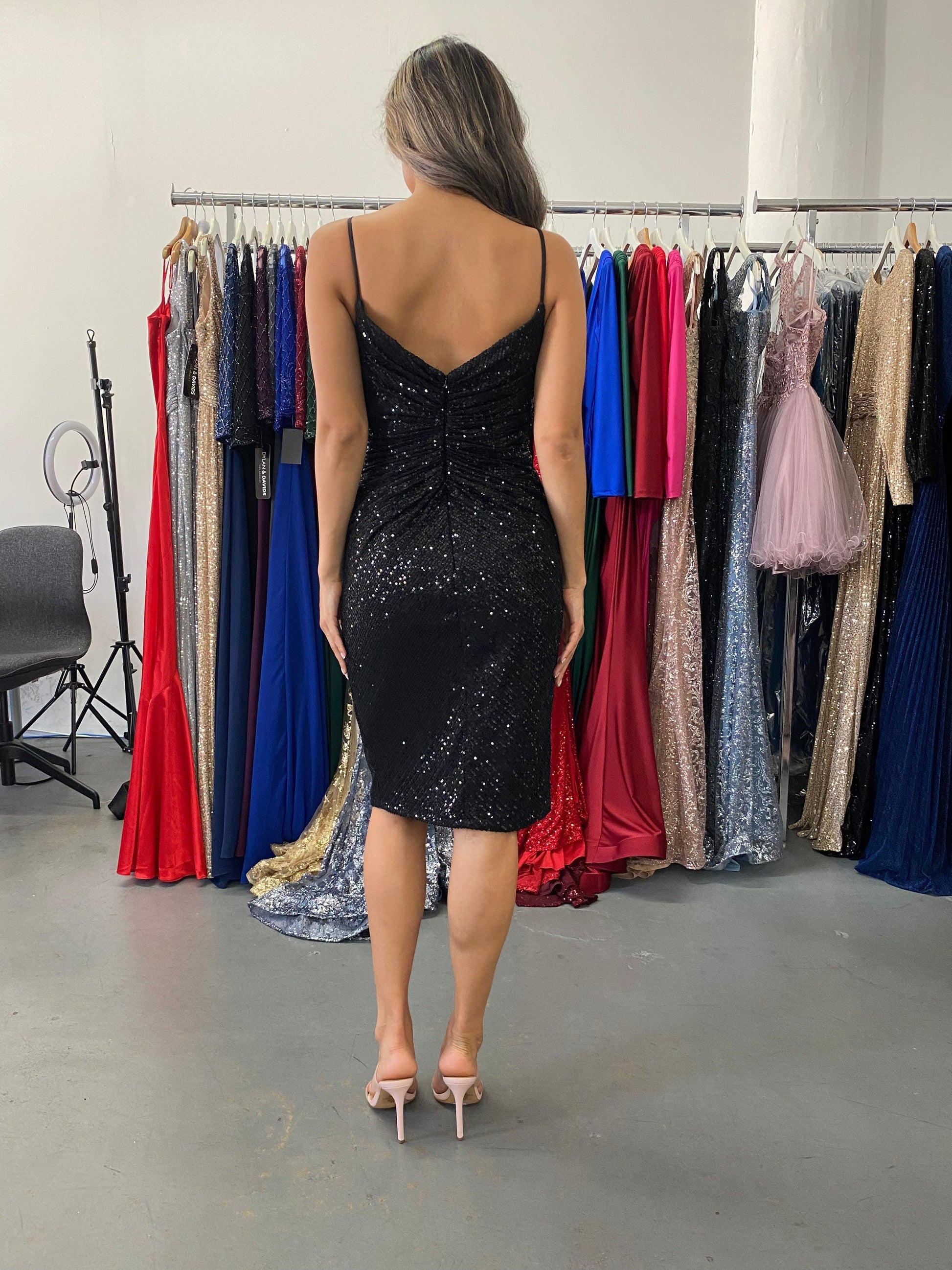 Spaghetti Straps Short Cocktail Dress Sale