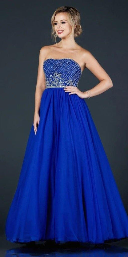 Strapless Long Prom Dress Sale - The Dress Outlet