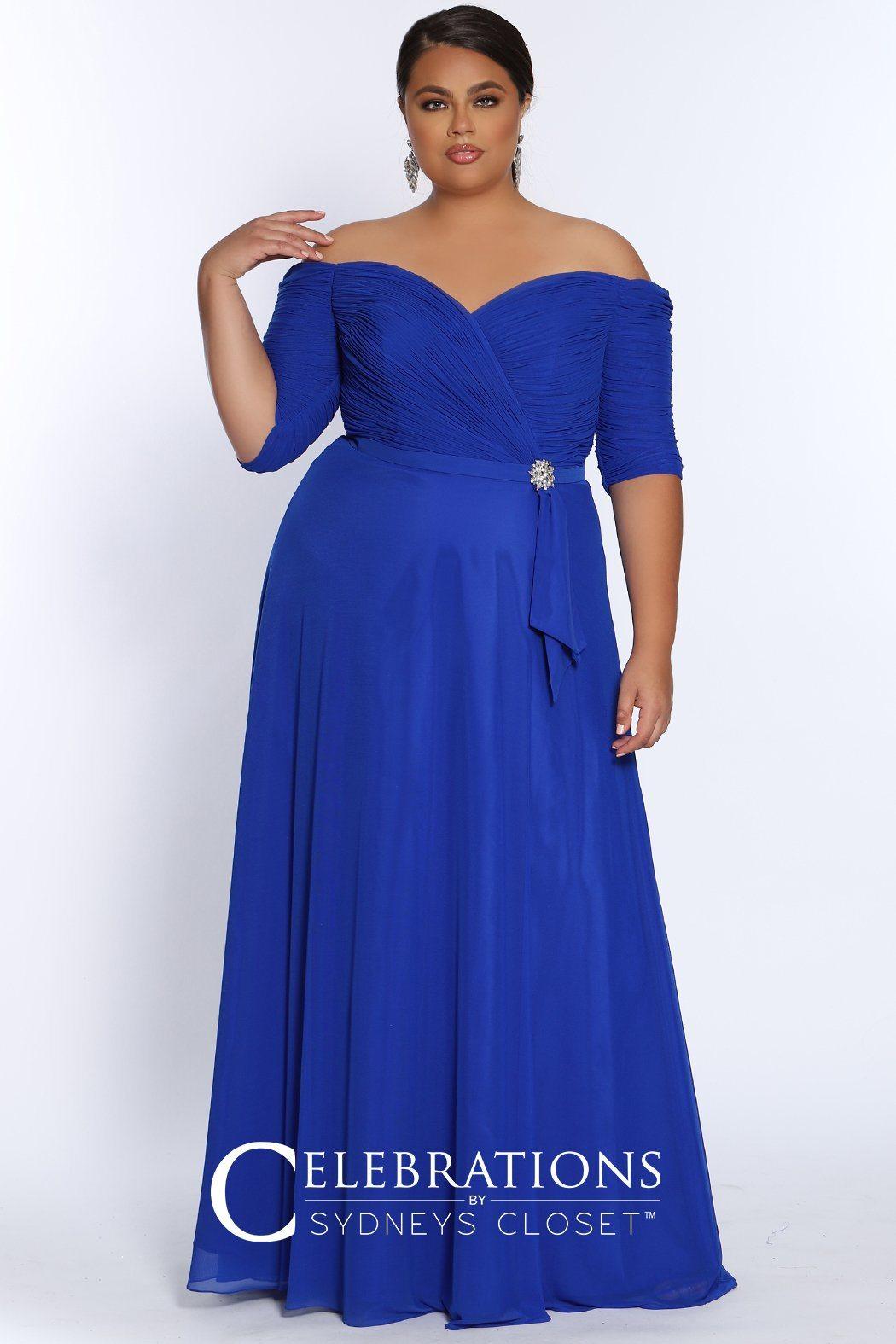 Sydneys Closet Long Mother of the Bride Formal Gown - The Dress Outlet