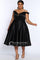 Sydneys Closet Short Off Shoulder Cocktail Dress - The Dress Outlet