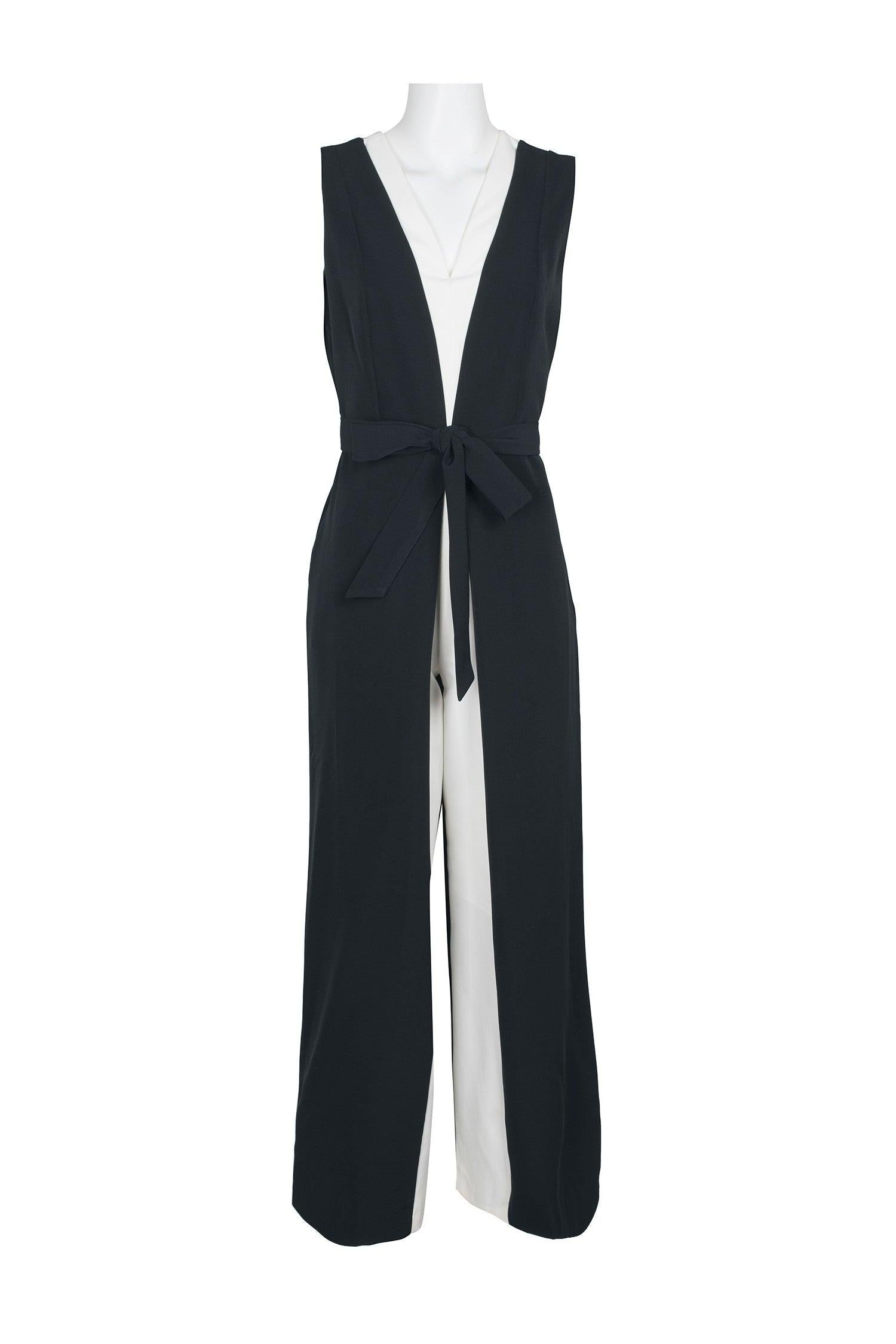 Tahari Long Formal Sleeveless Jumpsuit | The Dress Outlet