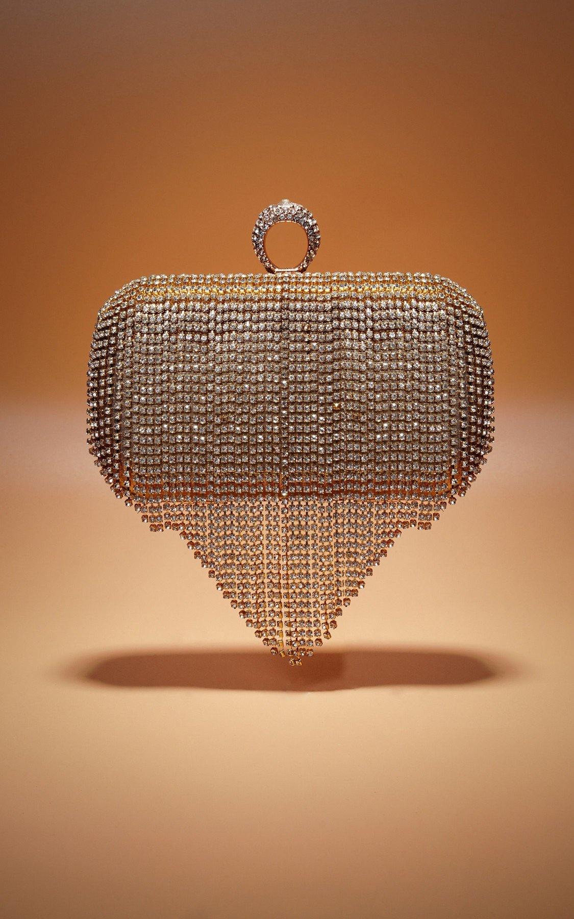 Tassel Bride Clutch Purse Wedding Evening Party