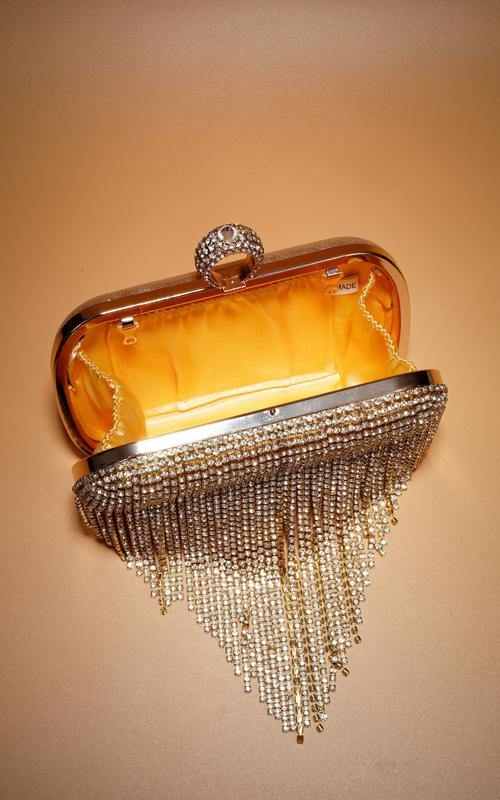Tassel Bride Clutch Purse Wedding Evening Party