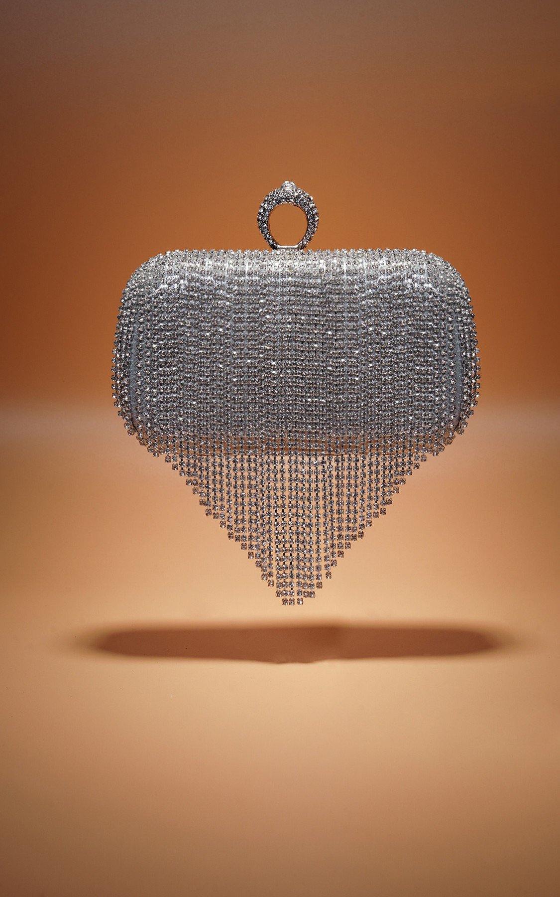 Tassel Bride Clutch Purse Wedding Evening Party
