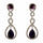 Tear Drop Shaped Clear Diamante Dangle Earrings - The Dress Outlet