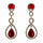 Tear Drop Shaped Clear Diamante Dangle Earrings - The Dress Outlet