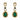 Teardrop Shaped Rhinestone Clear Diamante Earrings - The Dress Outlet