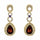 Teardrop Shaped Rhinestone Clear Diamante Earrings - The Dress Outlet