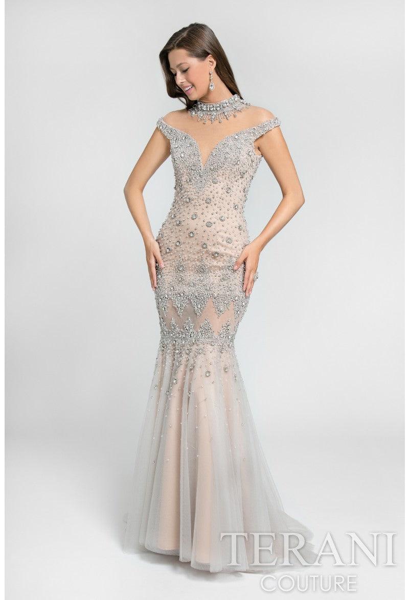 Terani Couture 1711P2596 Formal Long Prom Dres