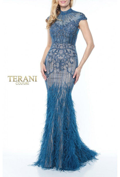 Terani Couture Fitted Long Prom Dress 1721GL4446 - The Dress Outlet