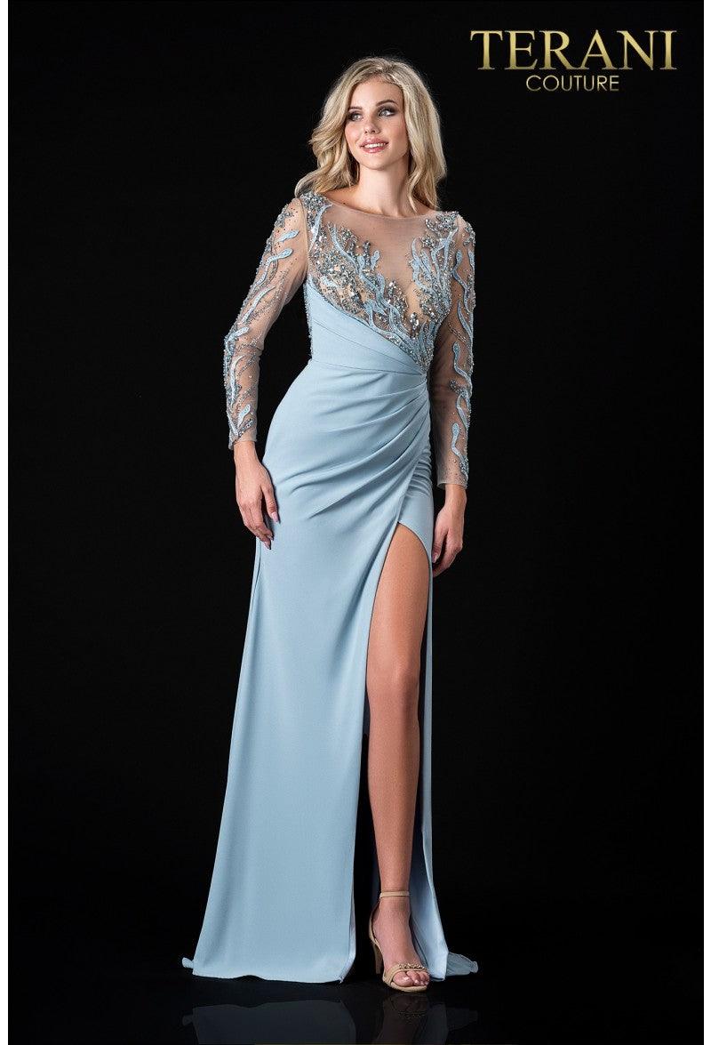 Terani Couture 2111M5266 Formal Long Sleeve Dress