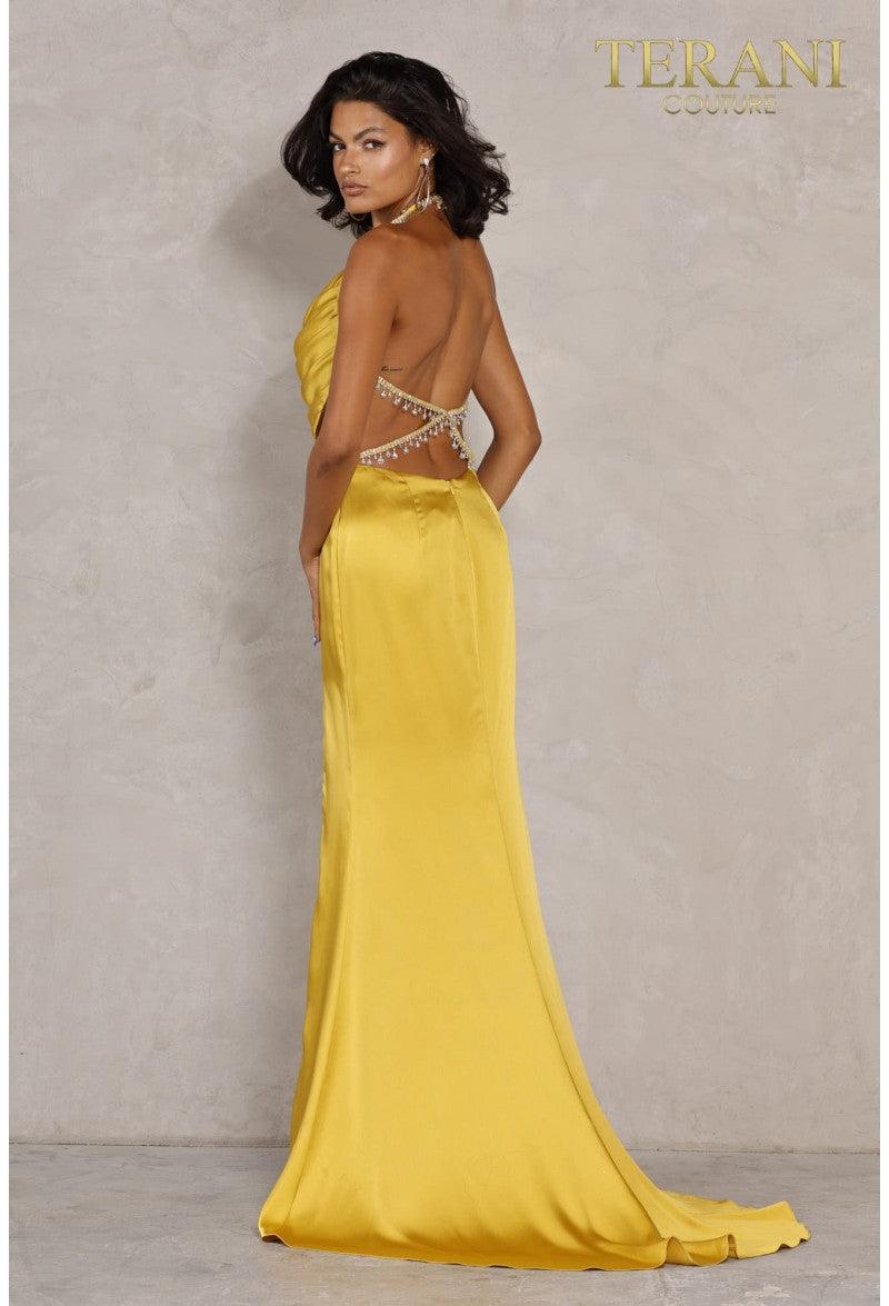 Terani Couture 2111P4201 Halter Long Prom Dress