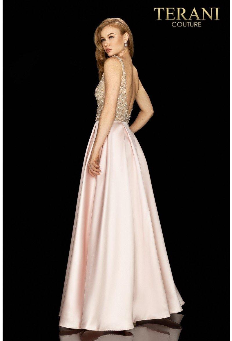 Terani Couture 2011P1094 Illusion Beaded Prom Long Dress
