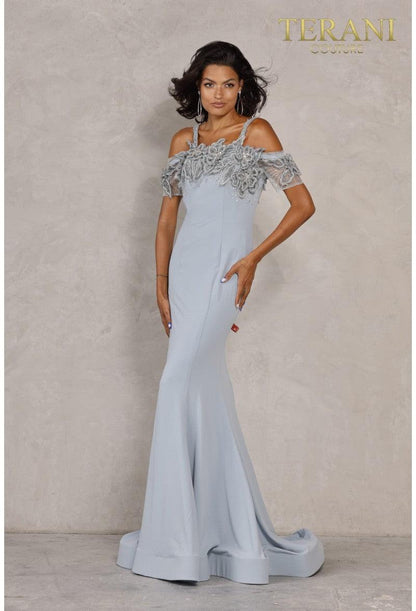 Terani Couture Long Formal Beaded Dress 2027M3083 - The Dress Outlet