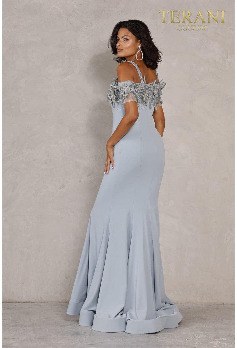 Terani Couture Long Formal Beaded Dress 2027M3083 - The Dress Outlet