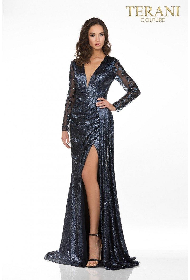 Terani Couture Long Formal Dress 2021M3579 - The Dress Outlet