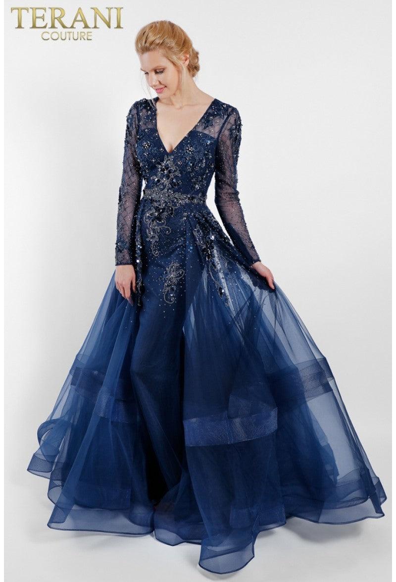 Terani Couture 1722M4354 Long Formal Evening Dress