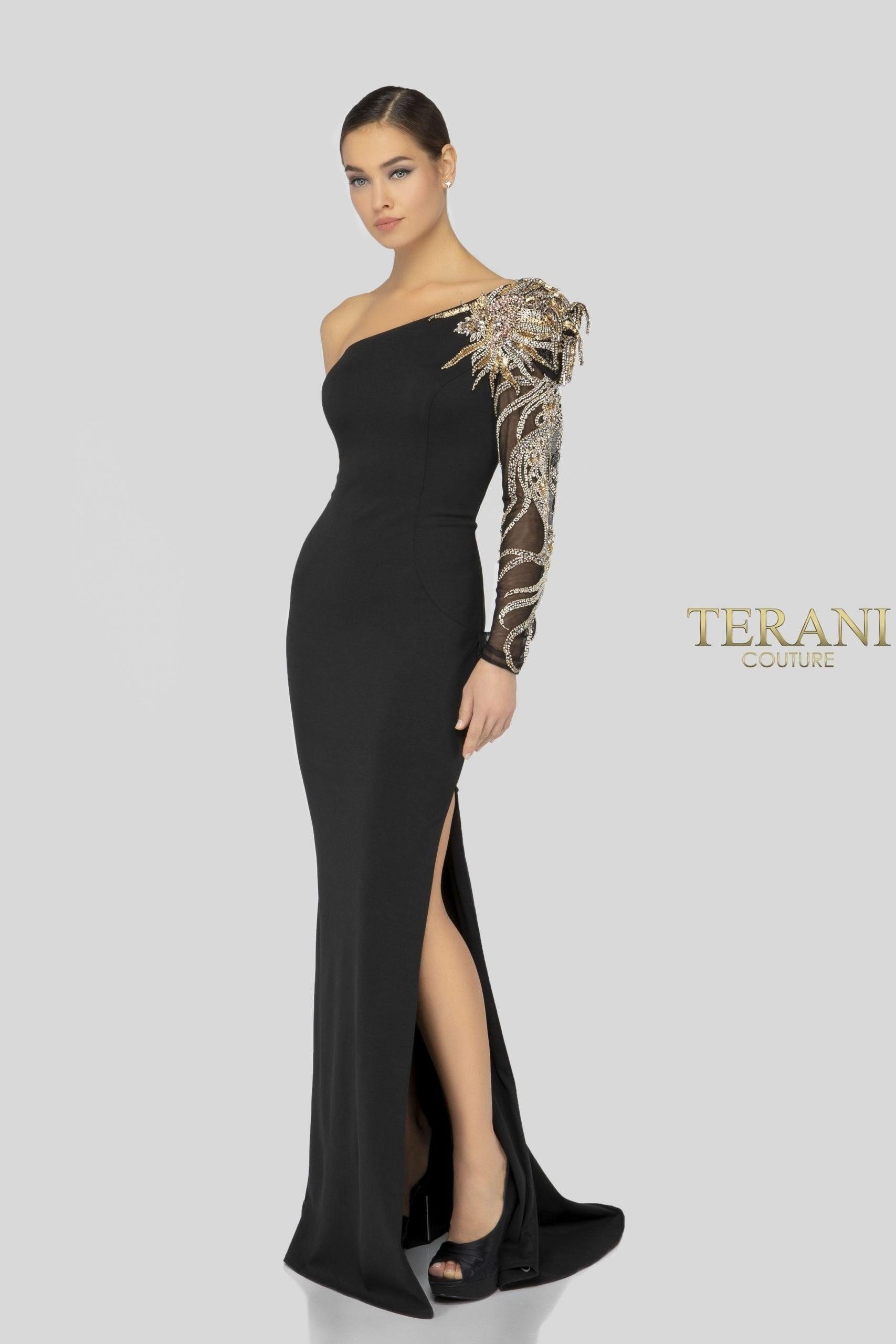 Terani Couture Long Formal Prom Gown 1911E9094 - The Dress Outlet