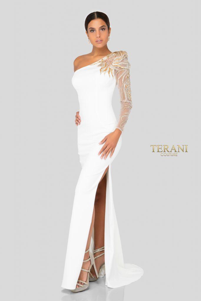 Terani Couture 1911E9094 Long Formal Prom Gown