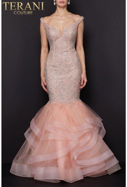 Terani Couture Long Mermaid Prom Gown 1911P8363 - The Dress Outlet