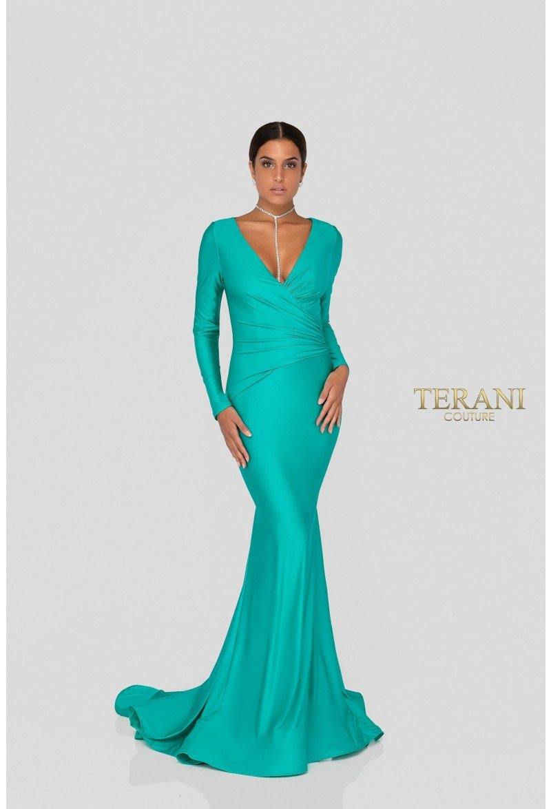 Terani Couture Long Mermaid Prom Gown 1912P8281 - The Dress Outlet
