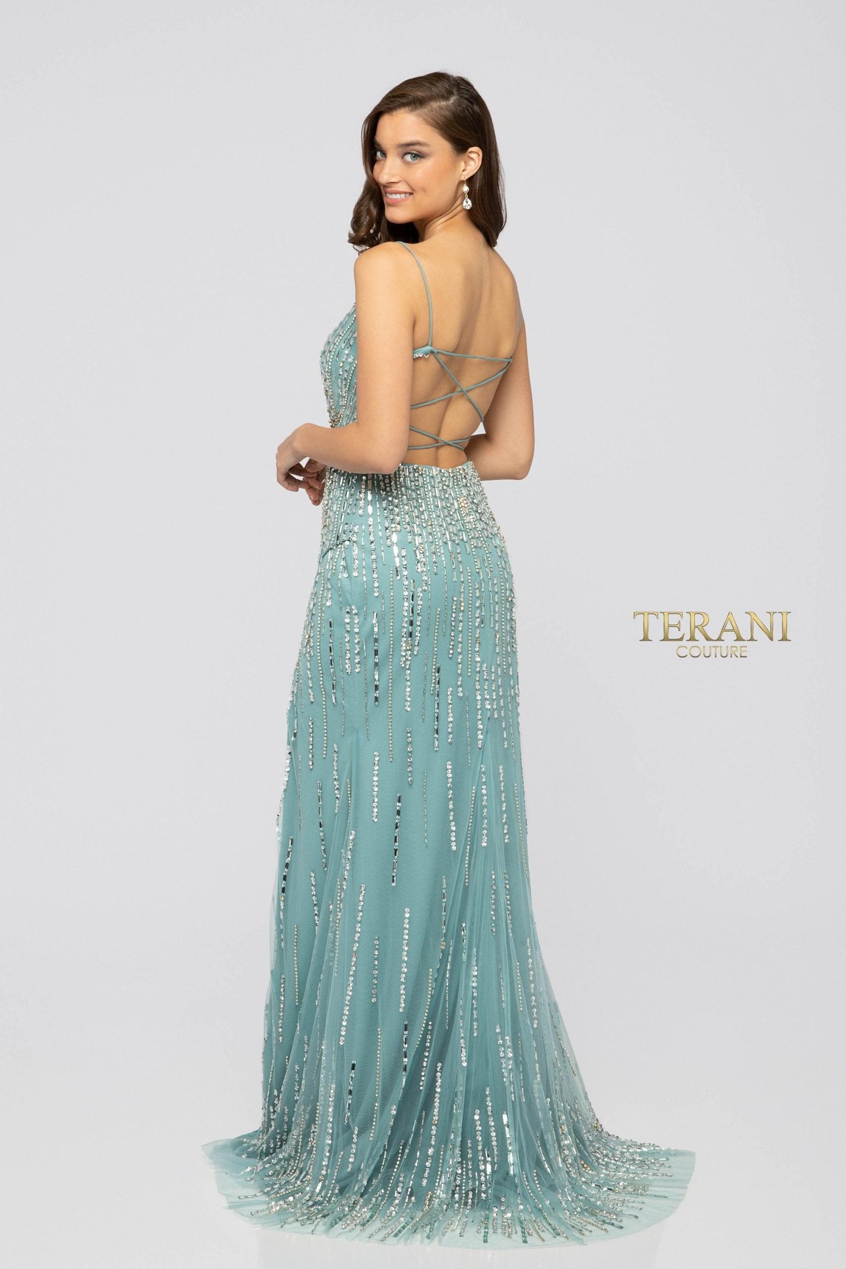 Terani Couture 1912P8232 Long Prom Formal Dress