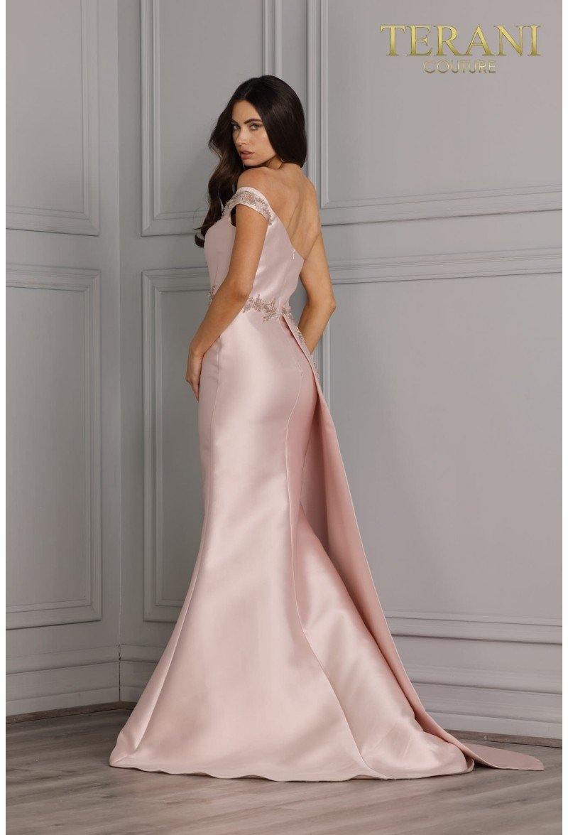 Terani Couture 2111E4757 Long Strapless Evening Gown