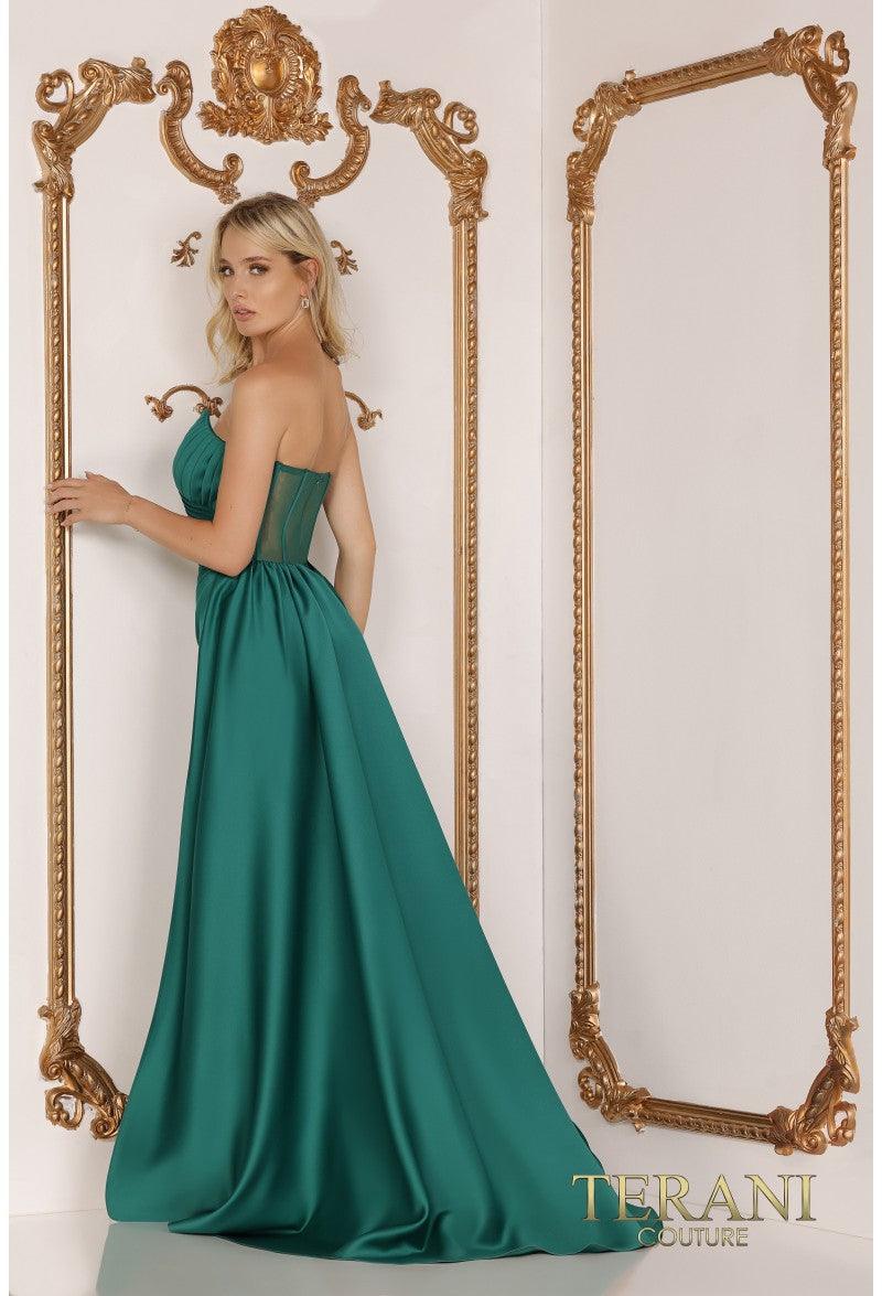 Terani Couture 2111P4020 Long Strapless Prom Dress