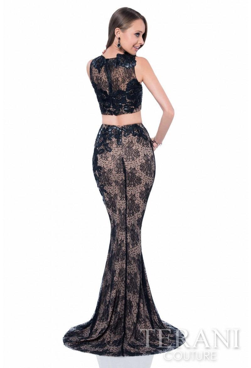 Terani Couture 1613P1073A Long Two Piece Prom Gown